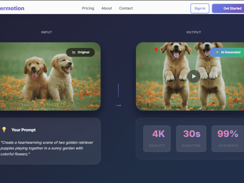 pixermotion.com AI-powered media generation platform